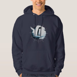Antarctica Penguin Emblem – Polar Explorer Design Hoodie