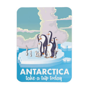 Antarctica Vintage Reiseplakat Magnet
