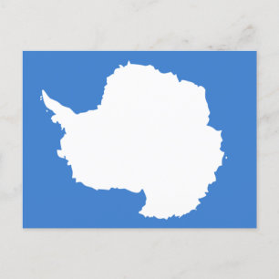 Antarktika-Flagge Postkarte