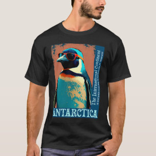 Antarktika Niedlich Cooler Pinguin Antarktis-Forsc T-Shirt