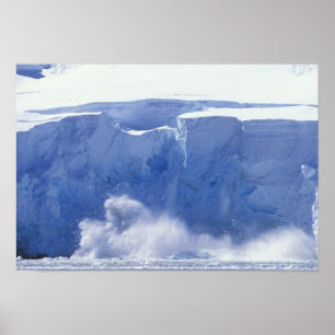 Antarktika, Paradise Bay, Massive Wellenformen Poster