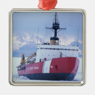 Antarktika, Ross-Insel, McMurdo-Station, USCG Ornament Aus Metall