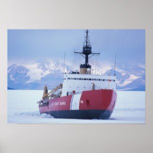Antarktika, Ross-Insel, McMurdo-Station, USCG Poster