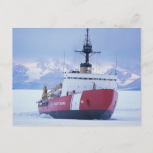 Antarktika, Ross-Insel, McMurdo-Station, USCG Postkarte