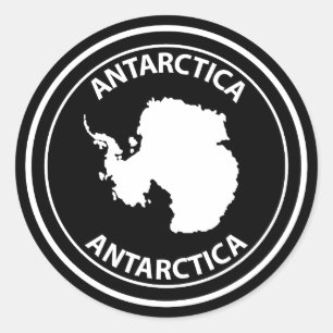 Antarktika Runder Aufkleber