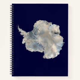 Antarktis (Blaue Marmorbildgebung der NASA) Notizbuch