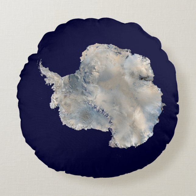Antarktis (Blaue Marmorbildgebung der NASA) Rundes Kissen (Vorderseite)