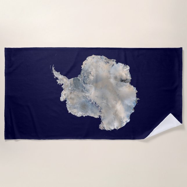 Antarktis (Blaue Marmorbildgebung der NASA) Strandtuch (Vorderseite)