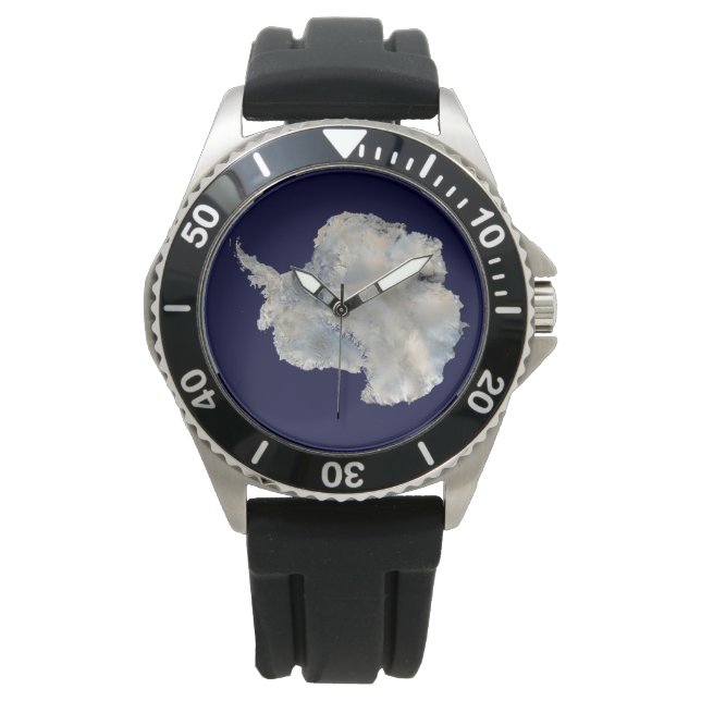 Antarktis (Blaumarmor der NASA) Armbanduhr (Vorderseite)
