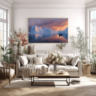 Antarktis Ember: Siegel Sonnenuntergang Poster