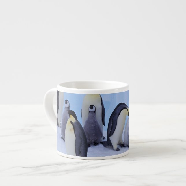 Antarktis, Emporer-Pinguine Espressotasse (Vorderseite Links)