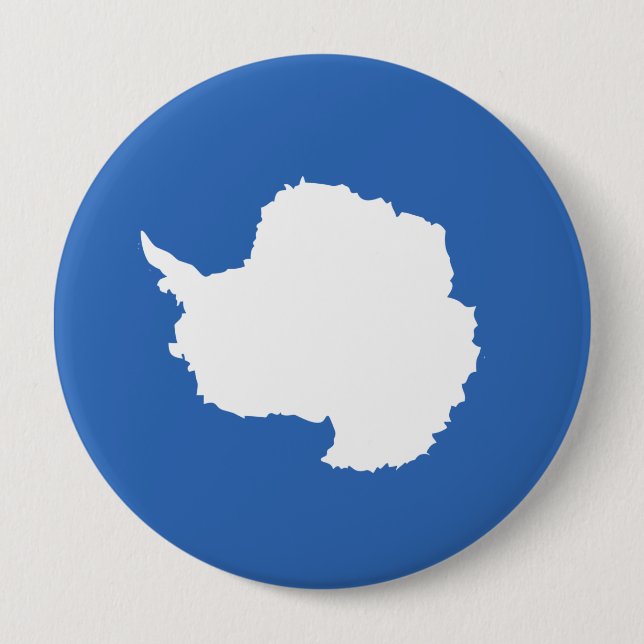 Antarktis-Flagge Button (Vorderseite)