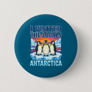 Antarktis Reise Souvenir Pinguin Expedition Button