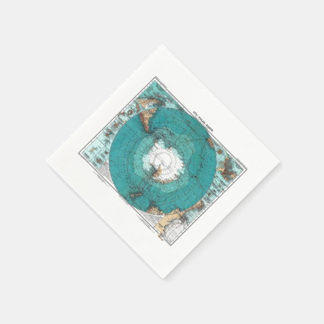 Antarktis Serviette (Ecke)