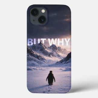 Antarktische Einsamkeit: Pinguin "Aber warum?" Que Case-Mate iPhone Hülle