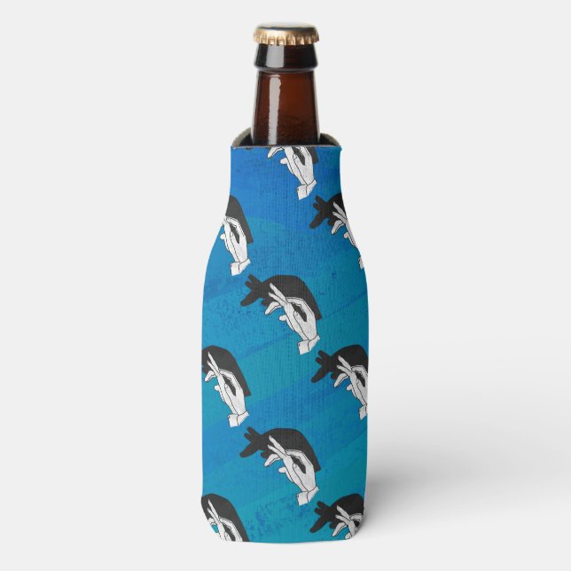 Anteater auf Blue Flaschenkühler (Flaschenvorderseite)
