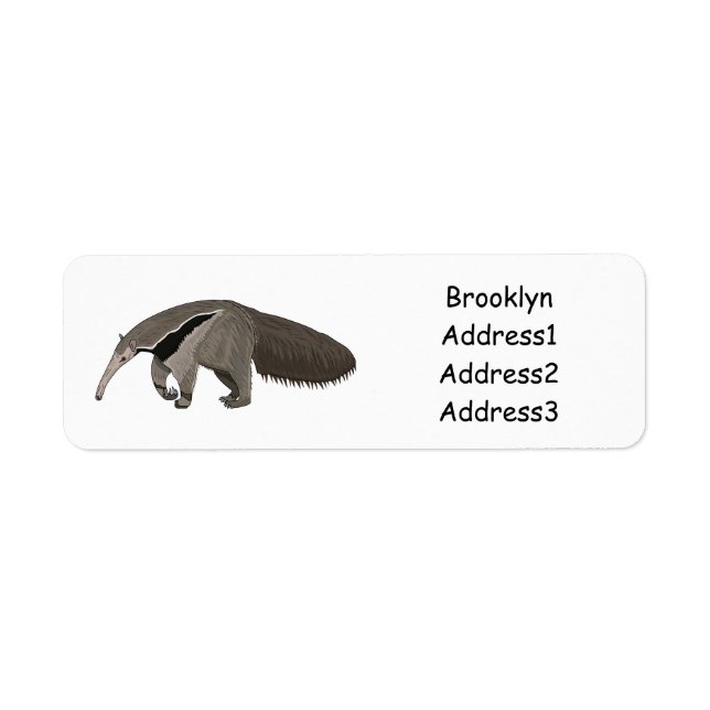 Anteater-Cartoon-Abbildung (Vorne)