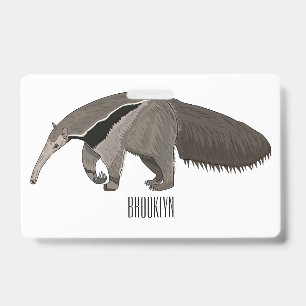 Anteater-Cartoon-Abbildung Ausweis
