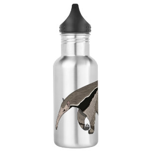 Anteater-Cartoon-Abbildung Edelstahlflasche