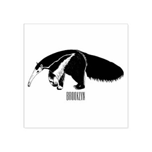 Anteater-Cartoon-Abbildung Gummistempel