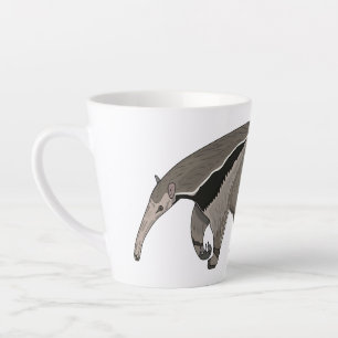 Anteater-Cartoon-Abbildung Milchtasse