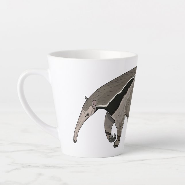Anteater-Cartoon-Abbildung Milchtasse (Links)