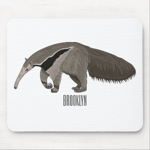 Anteater-Cartoon-Abbildung Mousepad