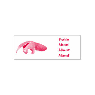 Anteater-Cartoon-Abbildung Permastempel