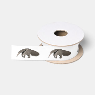 Anteater-Cartoon-Abbildung Satinband