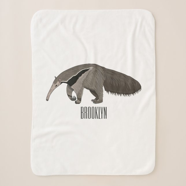 Anteater-Cartoon-Abbildung Sherpadecke (Vorderseite)