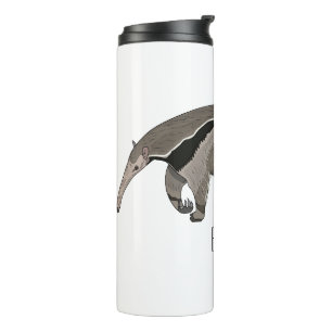 Anteater-Cartoon-Abbildung Thermosbecher