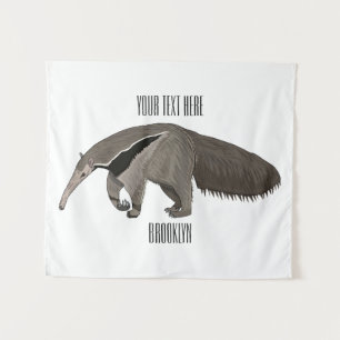 Anteater-Cartoon-Abbildung Wandteppich