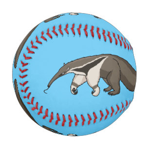 Anteater-Happy-Cartoon-Abbildung Baseball