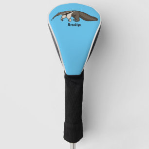 Anteater-Happy-Cartoon-Abbildung Golf Headcover