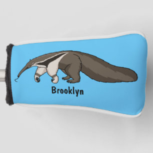 Anteater-Happy-Cartoon-Abbildung Golf Headcover