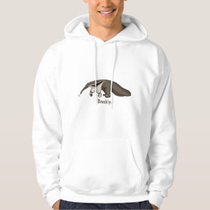 Anteater-Happy-Cartoon-Abbildung Hoodie