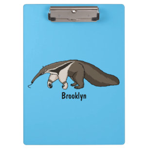 Anteater-Happy-Cartoon-Abbildung Klemmbrett