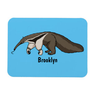 Anteater-Happy-Cartoon-Abbildung Magnet