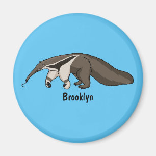 Anteater-Happy-Cartoon-Abbildung Magnet