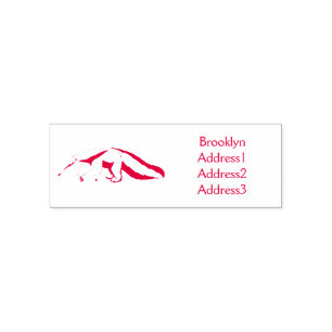 Anteater-Happy-Cartoon-Abbildung Permastempel