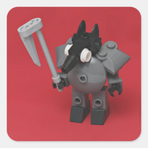 Anteater Quadratischer Aufkleber