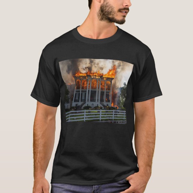 Antebellum Mansion | Feuer bricht Nottoway Resort  T-Shirt (Vorderseite)