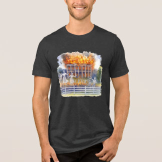 Antebellum Mansion | Feuer bricht Nottoway Resort  Tri-Blend Shirt