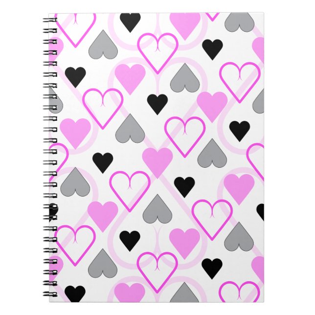 Anteckningsbok Hearts Notizblock (Vorderseite)