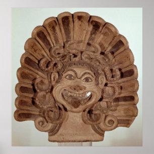 Antefix mit dem Kopf eines Gorgons Poster