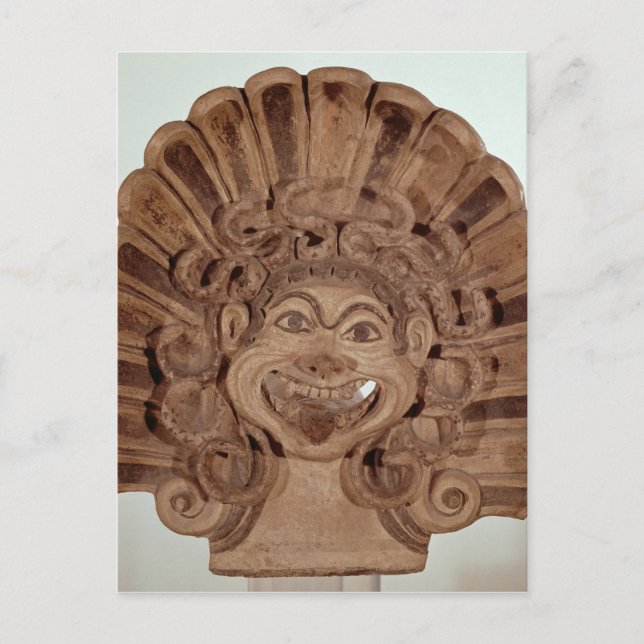Antefix mit dem Kopf eines Gorgons Postkarte (Vorderseite)