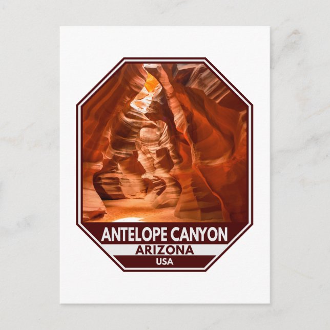Antelope Canyon Arizona Postkarte (Vorderseite)