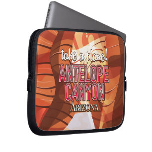 Antelope Canyon Arizona Reiseplakat. Laptopschutzhülle