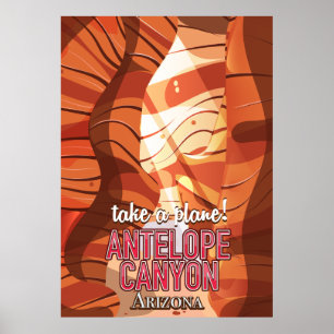 Antelope Canyon Arizona Reiseplakat Poster