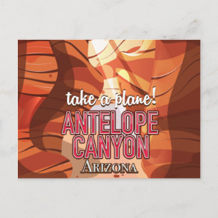 Antelope Canyon Arizona Reiseposter Postkarte
